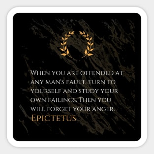 Inner Reflection: Epictetus's Antidote to Offense Sticker